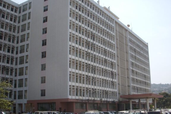 Exterior View of a Large Multi-Story Building Youyi building, constructed in the late 20th century
