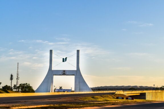 City Gate of Abuja, the symbolic entrance to Nigeria's capital