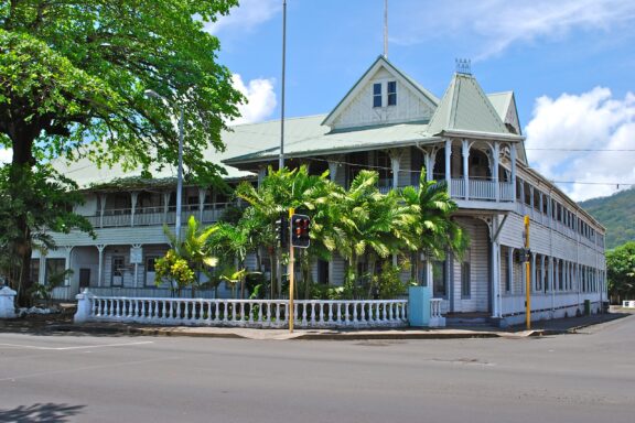Old Courthouse Building in Tropical Location Apia Old Courthouse, built during the German colonial period