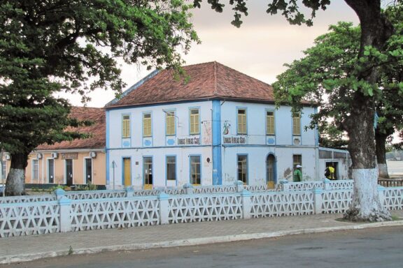 Colonial buildings in São Tomé, reflecting its complex past