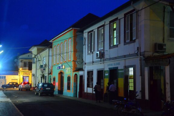 Downtown São Tomé, showcasing the unique blend of African and Portuguese influences