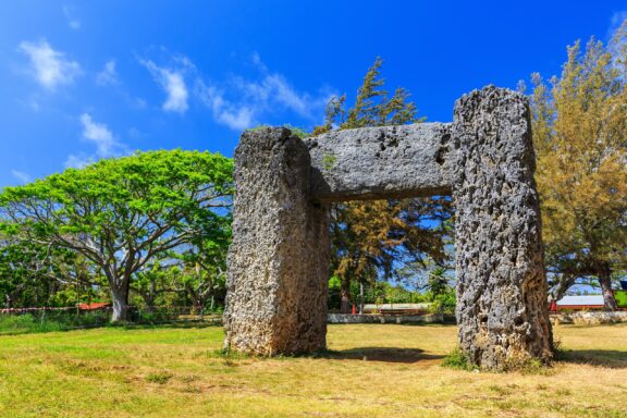Stone Trilithon Structure in Tropical Setting Ha'amonga 'a Maui: An ancient stone trilithon