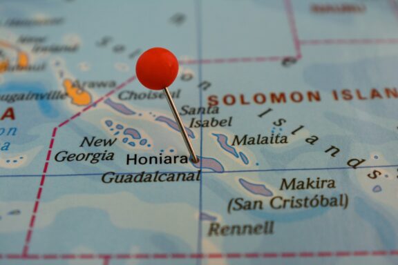Location Pin on Honiara, Solomon Islands Map Pinned location of Honiara in the Solomon Islands