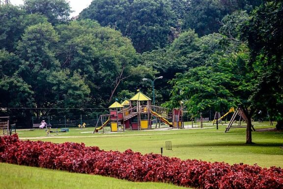 Colorful Playground Equipment in Park Playground in Millennium Park, Abuja's largest public park