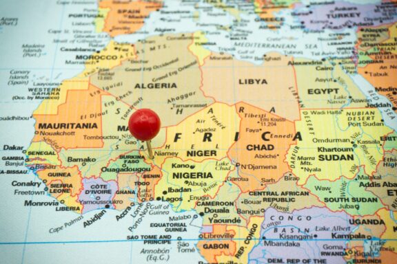 Map Pinpointing Niamey in Niger Location of Niamey, Niger