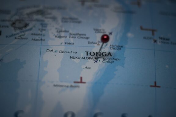 Map with Location Pin on Nuku'alofa, Tonga Pinned location of Nuku'alofa, the capital of Tonga