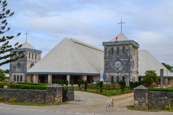 St. Mary's Cathedral Exterior View St. Mary's Cathedral, showcasting Tonga's commitment to its Christian heritage