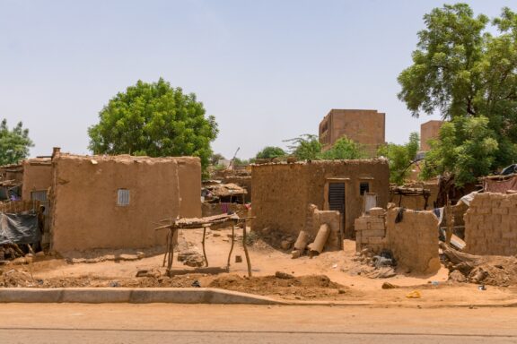 Traditional Mud Houses in Niger Traditional Niger mud houses, reflecting Niger’s indigenous architectural practices