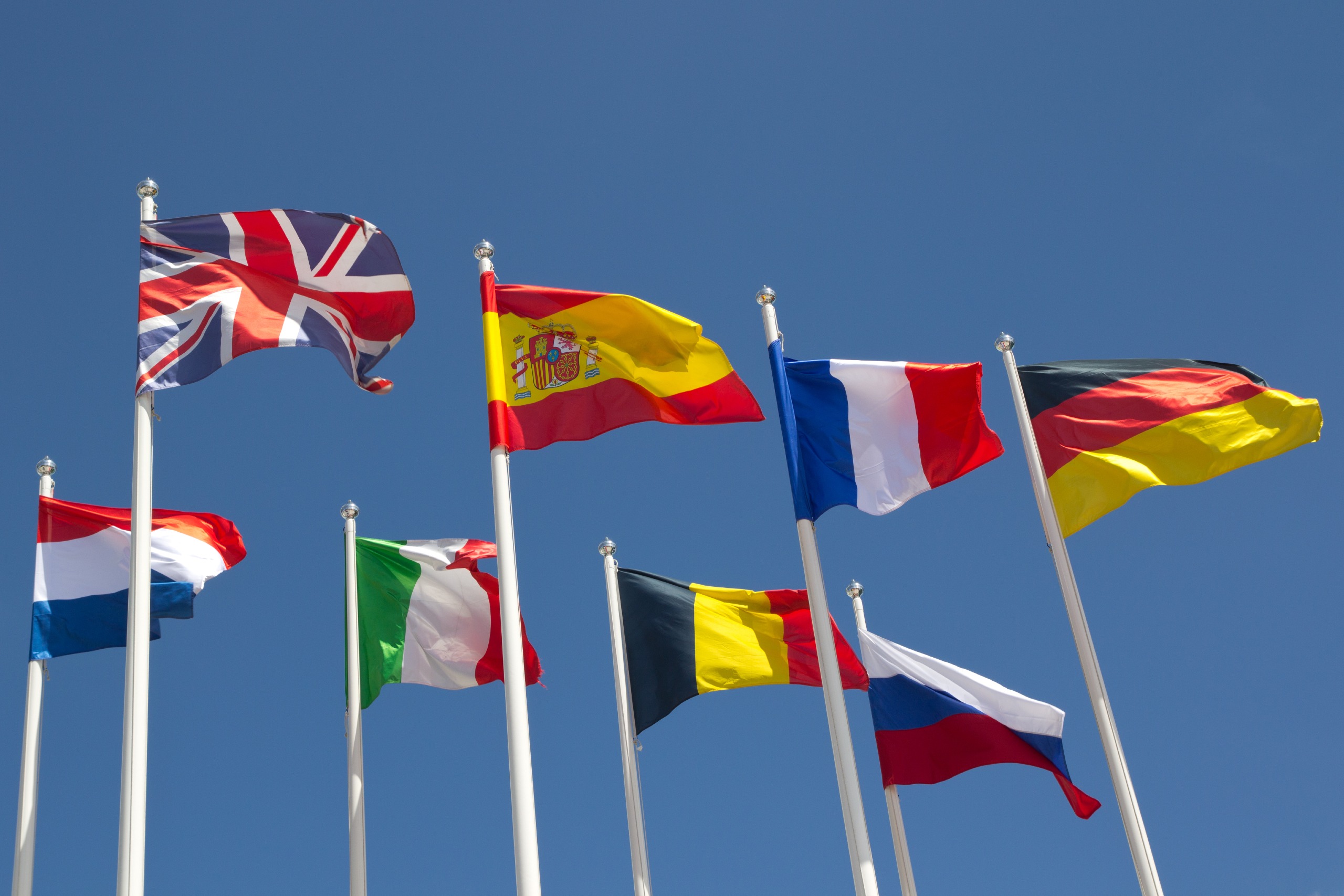 European flags