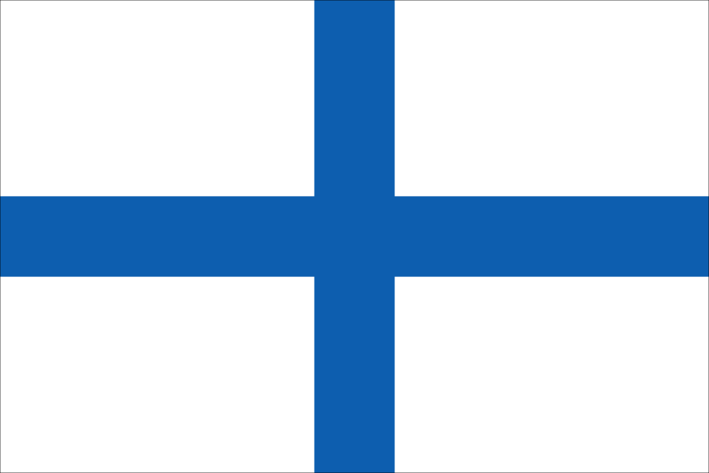 A historical Greek flag with a white background and a blue cross.