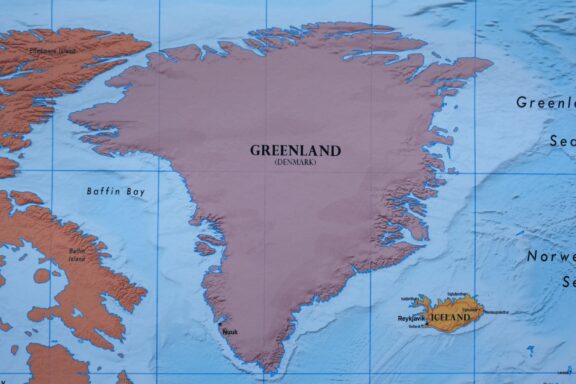 Greenland Political Map