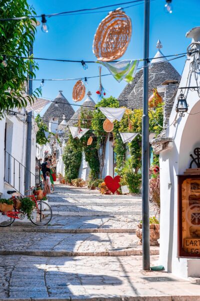 Traditional trulli houses in Alberobello