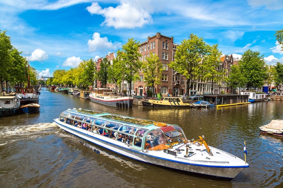 Boat on canal
