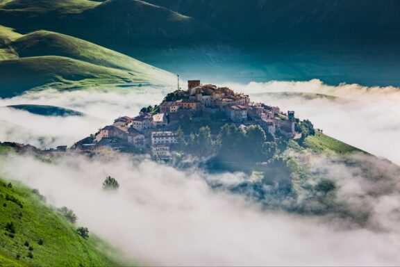 Blooming fields of Castelluccio, Umbria's natural tapestry