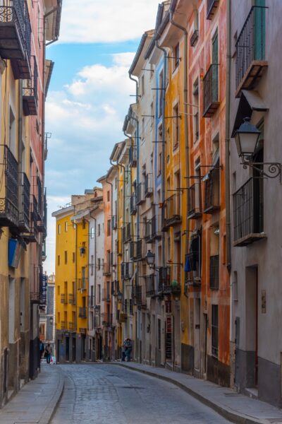 Narrow streets in the Old Town of Cuenca