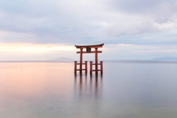 Lake Biwa's serene expanse