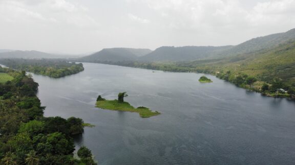 Man made volta lake akosombo ghana