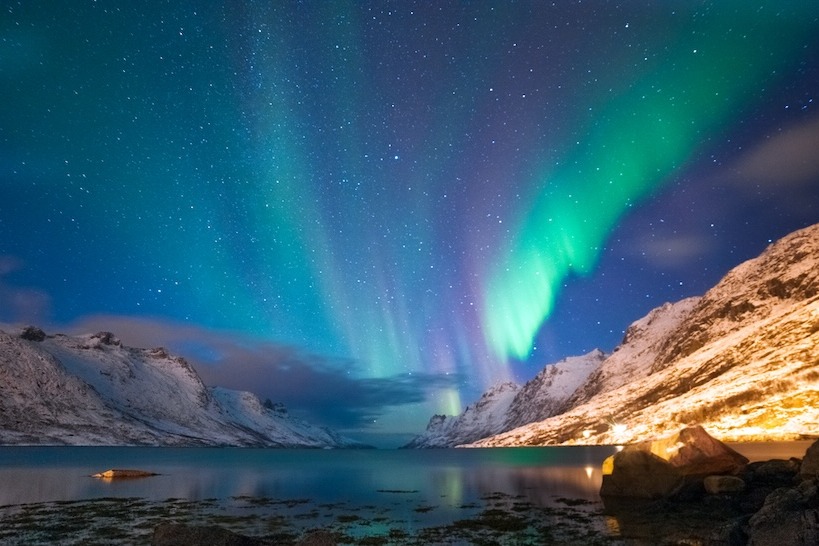 The polar lights in norway