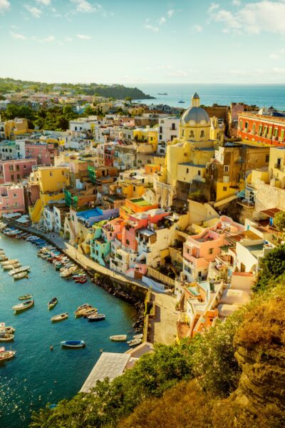 Procida's colorful marina