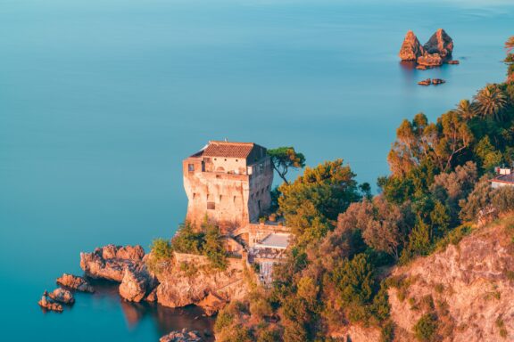 The historic tower of Vietri Sul Mare called "Crestarella"