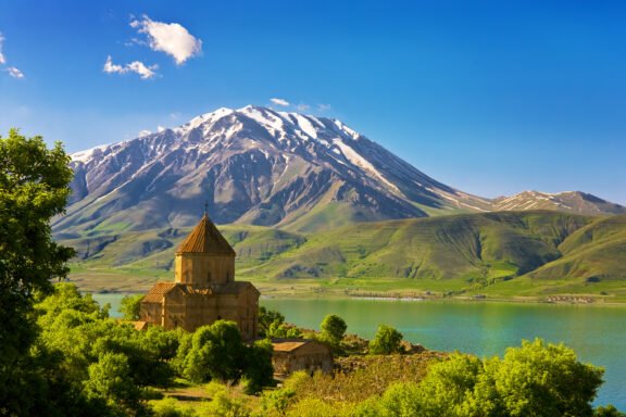 Akdamar Island, set within the expansive Van Lake