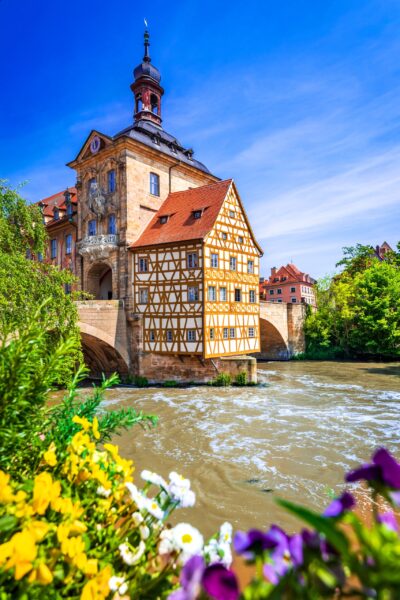 Bamberg Old Town Hall on River Regnitz Bamberg, Bavaria, a medieval majesty