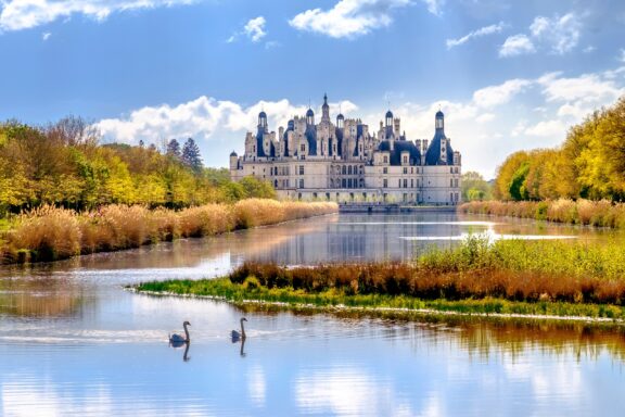 Château de Chambord, reflecting the grandeur of French architecture