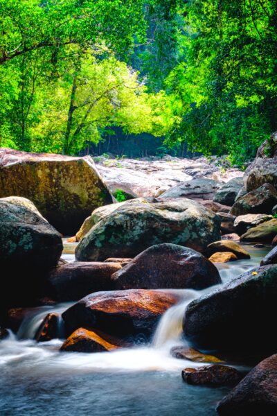 The tranquil cascades of Hin Lad waterfall