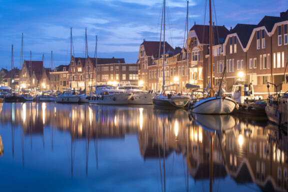 The historical harbor Hoorn