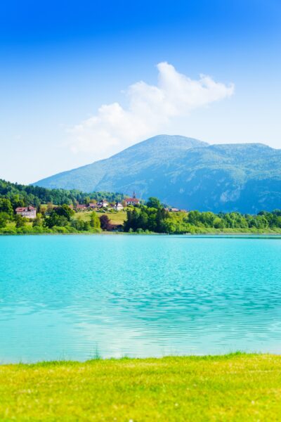 Lac d’Aiguebelette, a serene alpine lake