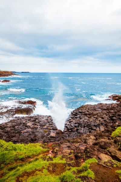 Little Blowhole, a natural spectacle with oceanic eruptions