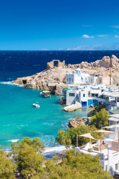 The fishing village of Firapotamos, Milos