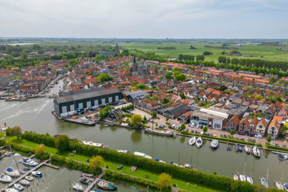 Monnickendam's harbors, traditional smokehouses, and Waterland region