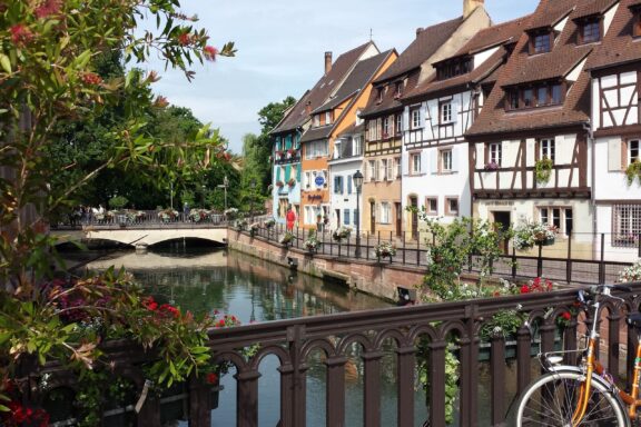 Quaint Town with Canal and Traditional Houses Monschau, a timber-framed charm with fairy-tale allure