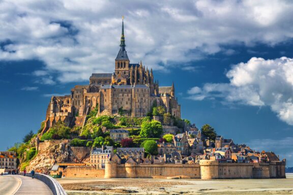 Mont-Saint-Michel, a majestic island abbey rising from the sea