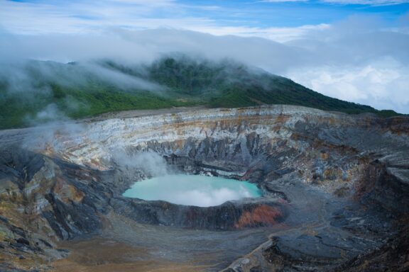 Poas Volcano, a geological wonder with steaming crater lake