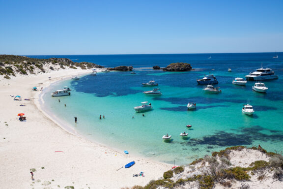 Rottnest Island, home to the adorable quokka and stunning seaside vistas