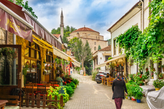 The well-preserved Ottoman-era houses and narrow streets of Safranbolu