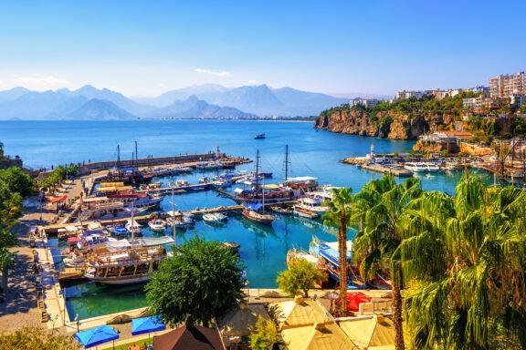 Kaleiçi, historic buildings around a quaint marina