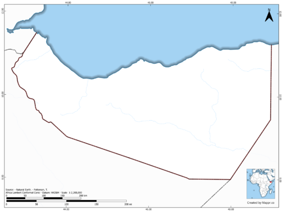 Blank map of Solomon Islands showing borders and no labels, in color.