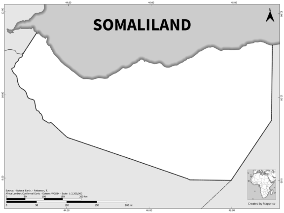Black and white outline map of Solomon Islands, showing the country's borders.