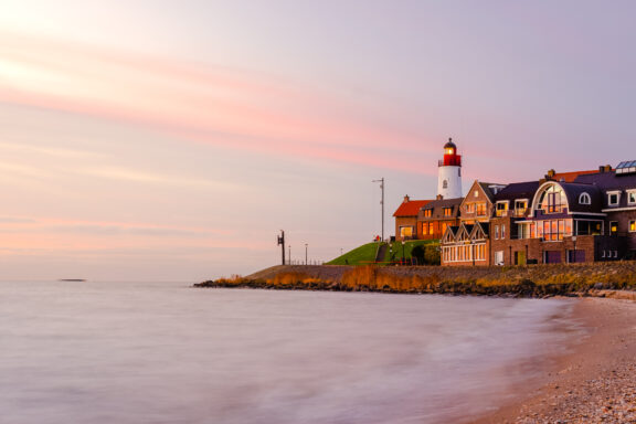 Urk, a picturesque fishing village on the shores of Lake IJsselmeer