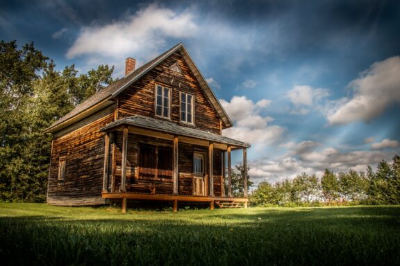 A preserved house of Val-Jalbert