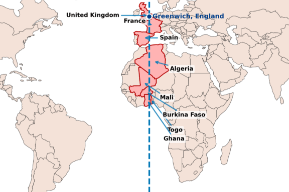 Prime Meridian Map