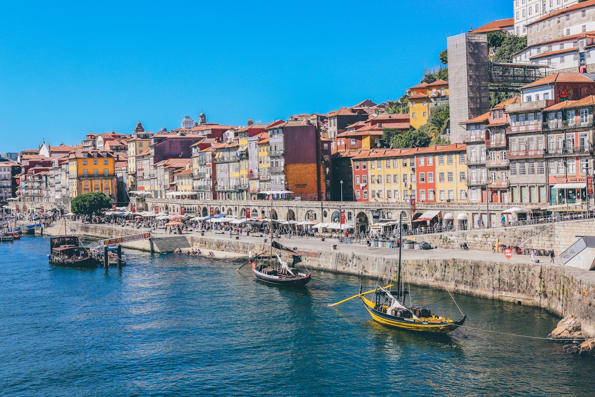 Porto Ribeira district along the Douro River