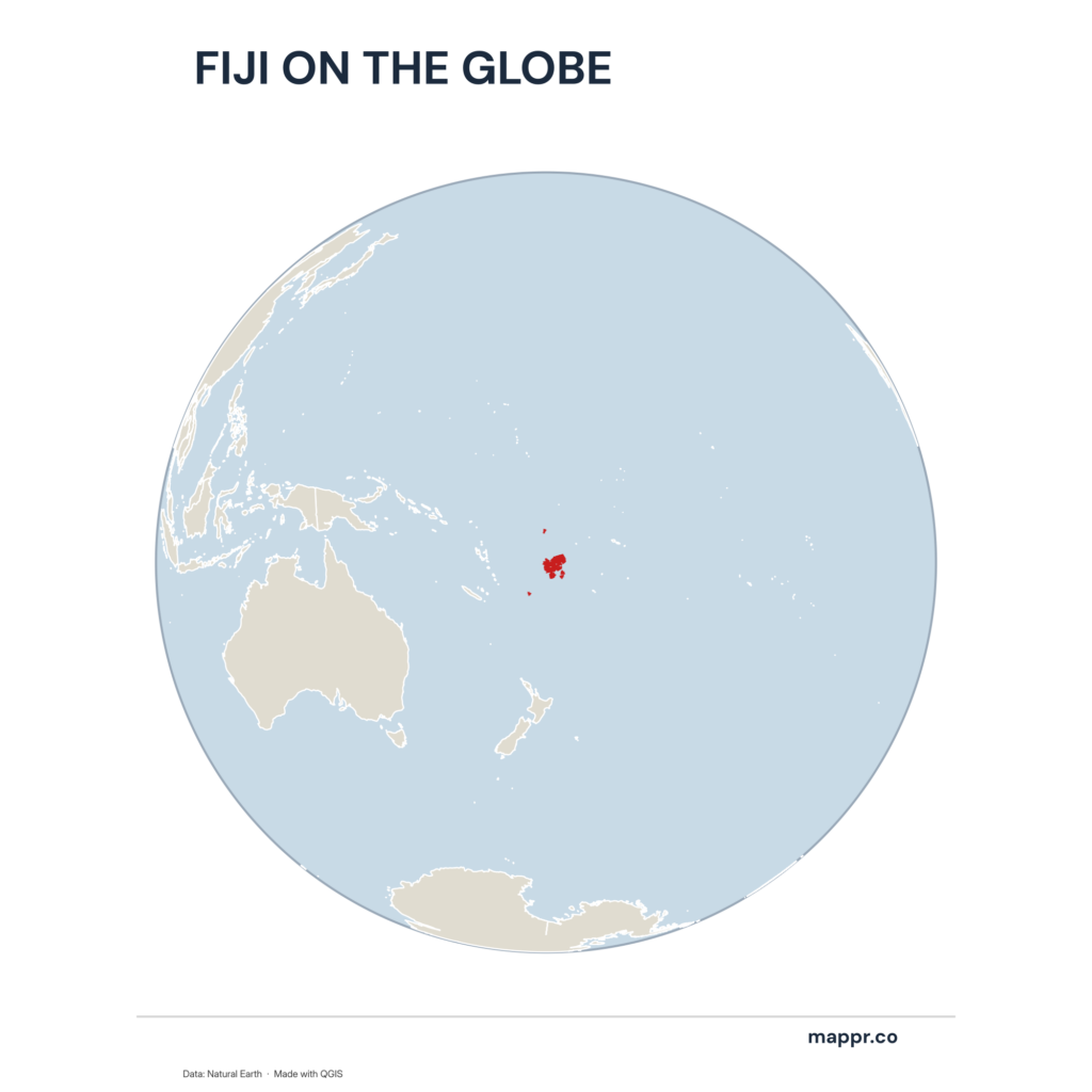 Fiji Maps Free Printable Maps Of Fiji Mappr Fiji Country Location Globe 1024x1024 