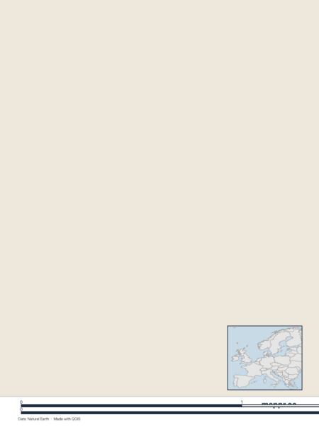 Blank political map of Vatican City showing its international borders without labels.